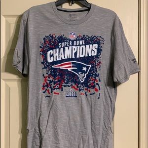 New England Patriots Gray Super Bowl T-Shirt Large